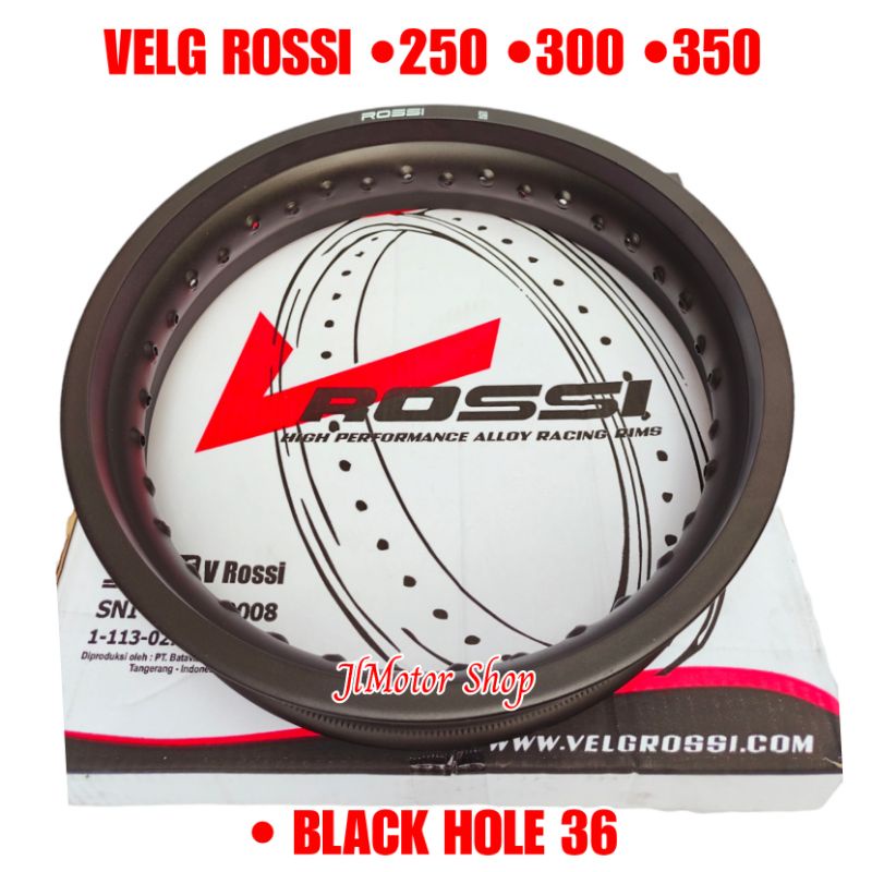 VELG ROSSI RING 17 250 300 350 - VELG VROSSI RING 17 250 300 350 HITAM MERAH GOLD SILVER BIRU HITAM KILAT DOFF LUBANG 36