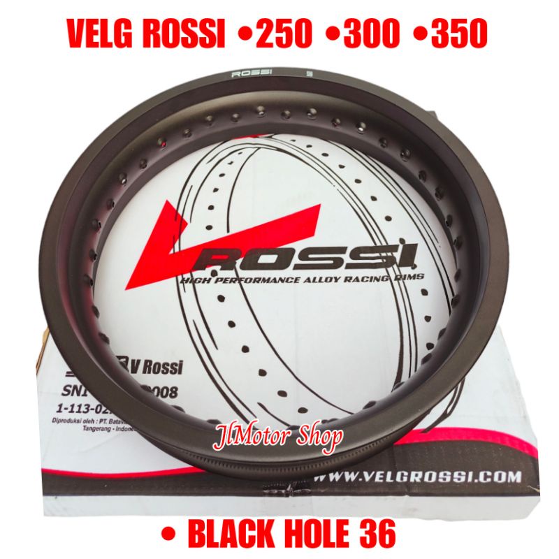 VELG ROSSI RING 17 250 300 350 - VELG VROSSI RING 17 250 300 350 HITAM MERAH GOLD SILVER BIRU HITAM KILAT DOFF LUBANG 36