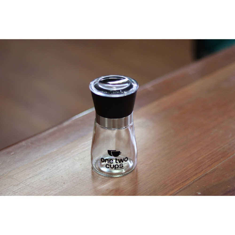 Grab Medan OneTwoCups Manual Glass Pepper Grinder Penhancur Merica M15996 Black