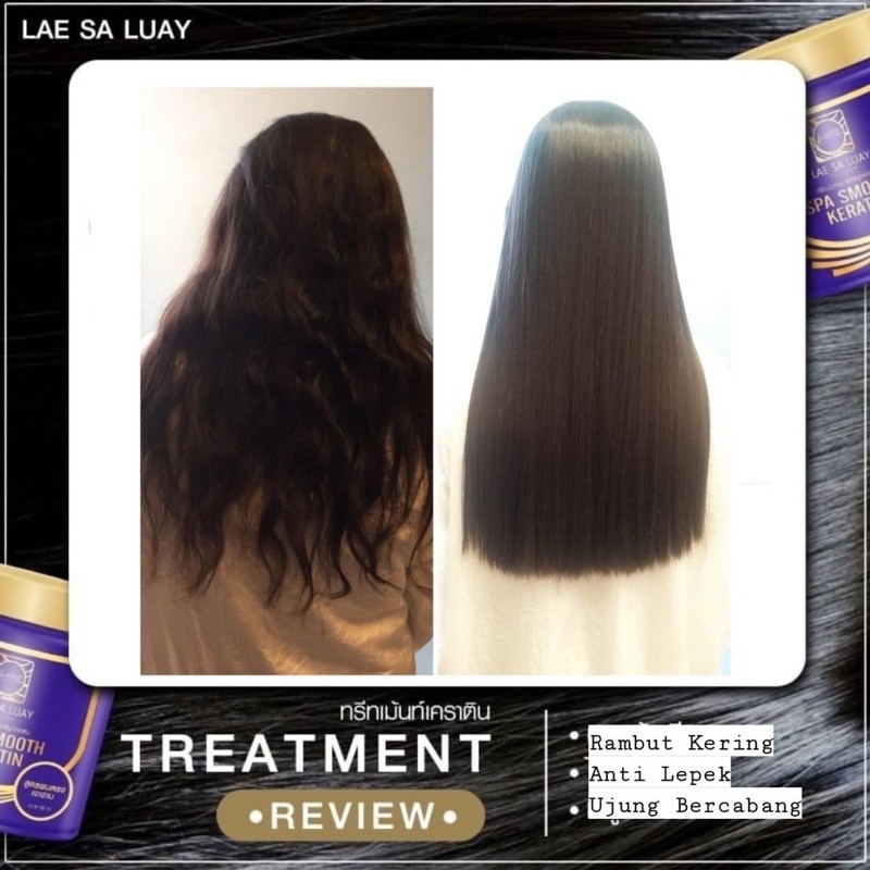 Lae Sa Luay Hair Spa Smooth Keratin Masker Rambut / Hair Mask / Keratin / Creambath BPOM