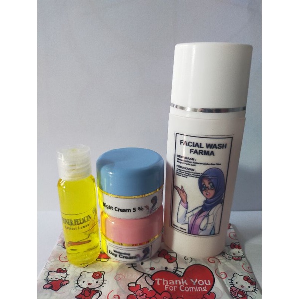 produk original Farma 5%//kecantikan wanita//cream wajah//paket glowing