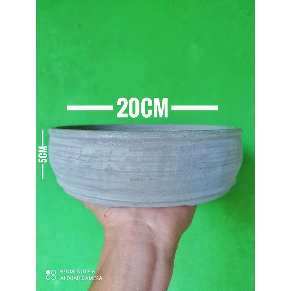 Pot bonsai semen small/medium mentahan ( belum masuk cat )