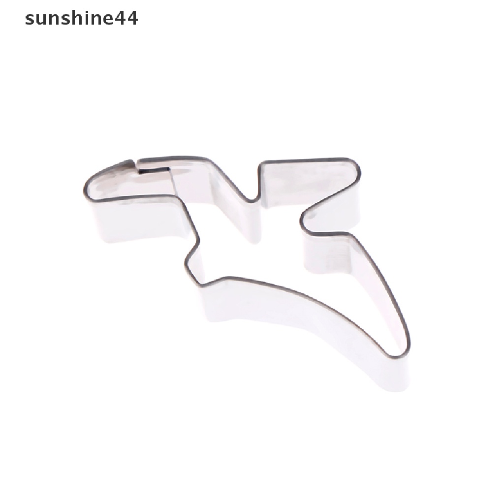 Sunshine 6pcs Cetakan cutter stainless steel Bentuk Dinosaurus Untuk Dekorasi Kue / Biskuit