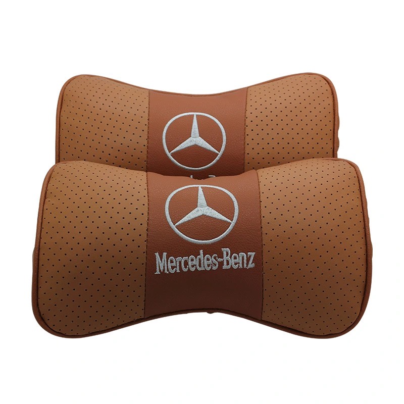 G-club Bantal Sandaran Kepala Jok Mobil universal Bahan Kulit breathable Untuk benz