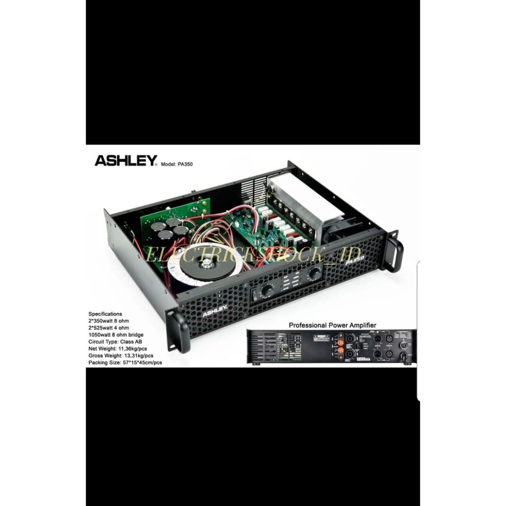 POWER AMPLIFIER ASHLEY PA 350 / PA350 / PA-350 ORIGINAL NEW