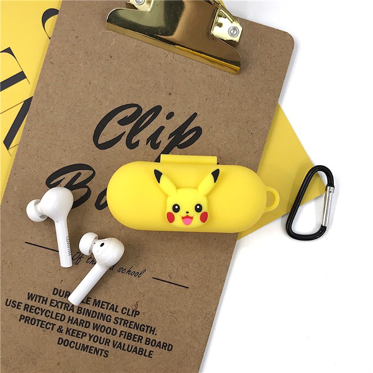 Soft Case Silikon Motif Kartun Lucu Dengan Kait Untuk Earphone Honor Flypods Lite Youth Version