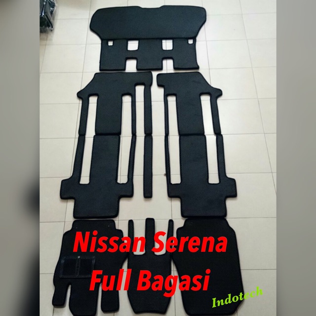 Karpet Mobil Nissan Serena Full Bagasi 2 Lapis