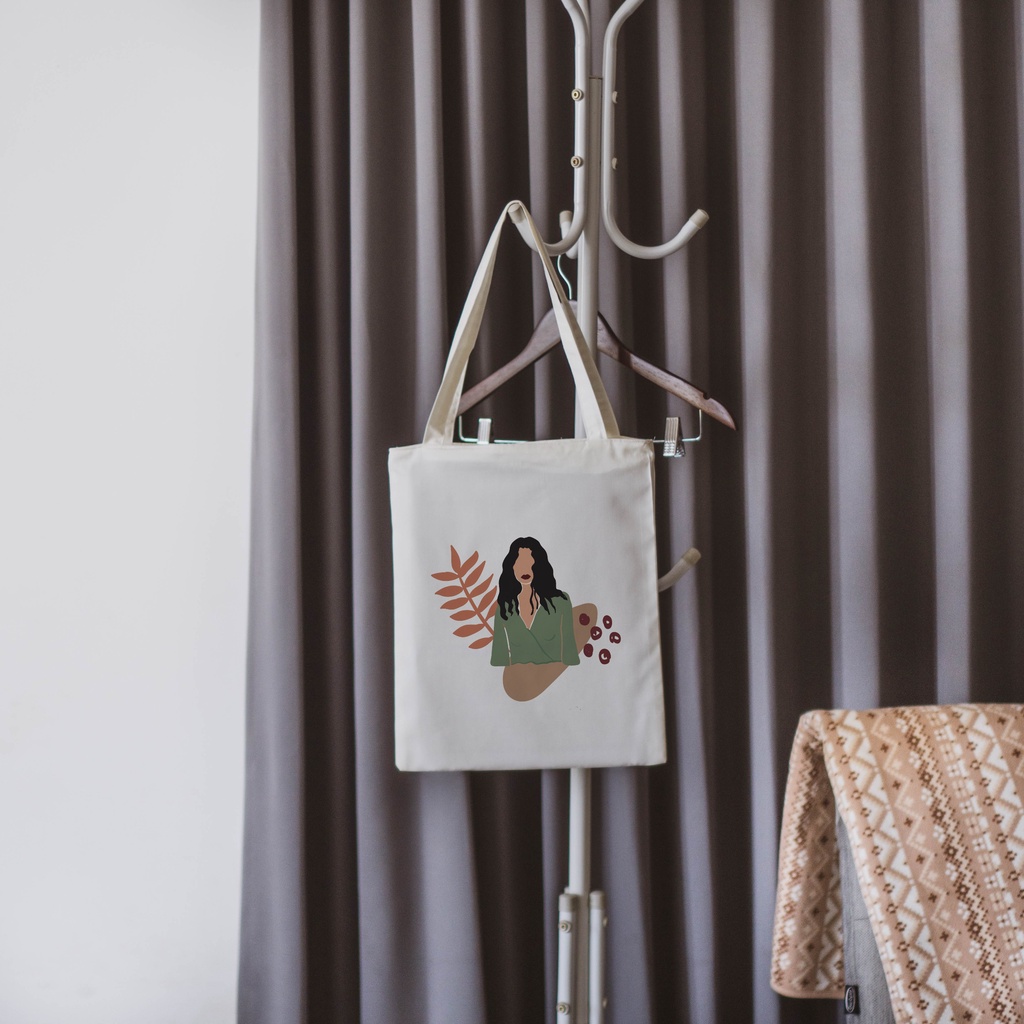 Sevine Totebag Drill Tas Wanita Tote Bag Resleting Aesthetic Fashion Wanita Nordic - GN