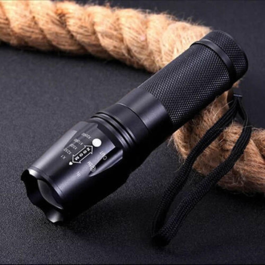 TaffLED Senter LED Cree XM-L T6 26650 5000 Lumens - E97 [Hitam]