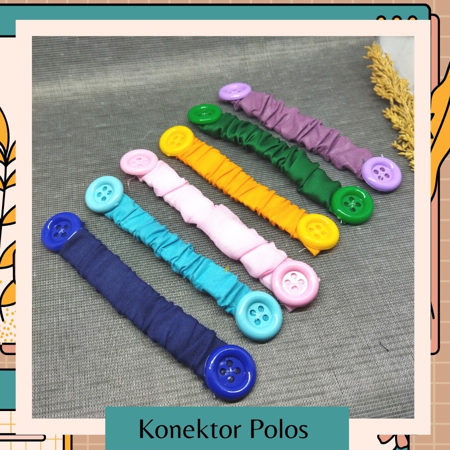 [COD]Konektor Masker Hijab | Pengait Masker Kain  Polos Hijab Tali Mask Connector Aksesoris Jilbab || Konektor Kain Masker Hijab Pilih Warna [COD] Konektor Masker Hijab Polos Terlaris: Pengait Kain Tali Masker | Aksesoris Jilbab Stylish