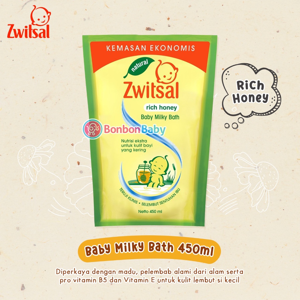 Zwitsal Baby Bath Reff 450ml