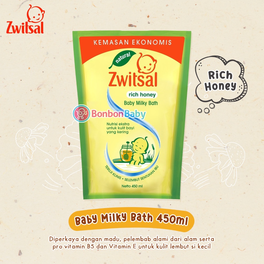 Zwitsal Baby Bath Reff 450ml