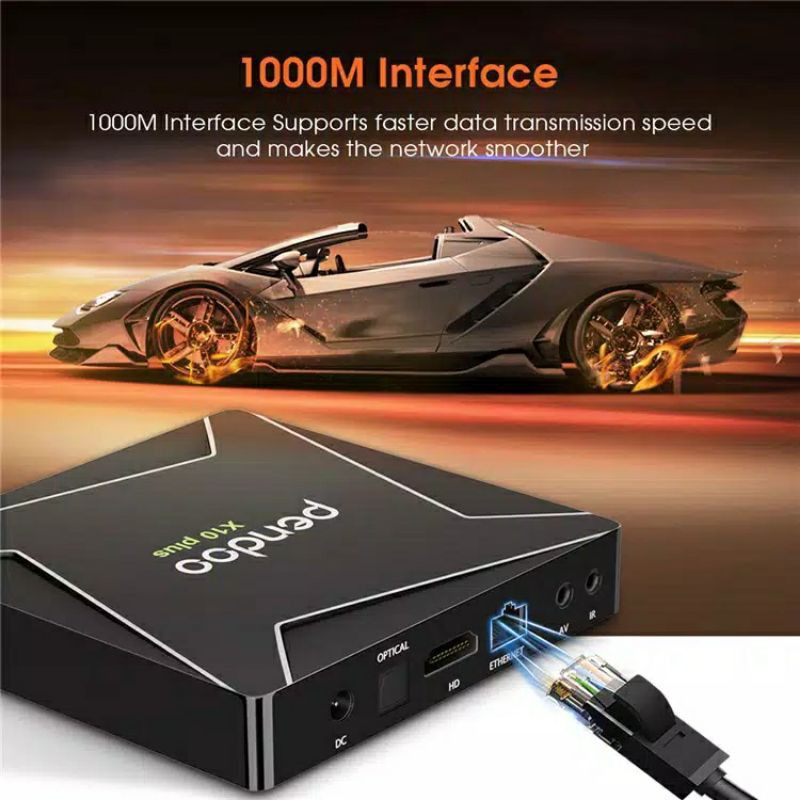 SMART TV BOX RAM 4GB DDR4 32GB / PENDOO X10 PLUS  AMLOGIC S905X2 SMART TV / SMART TV BOX ANDROID 8.1