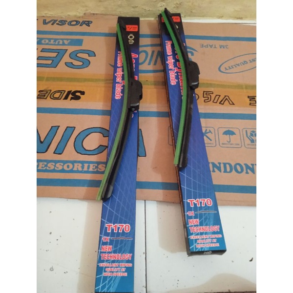 WIPER KACA DEPAN MOBIL JAZZ RS 2008 2009 2010 2011 2012 2013 2014 FRAMELES