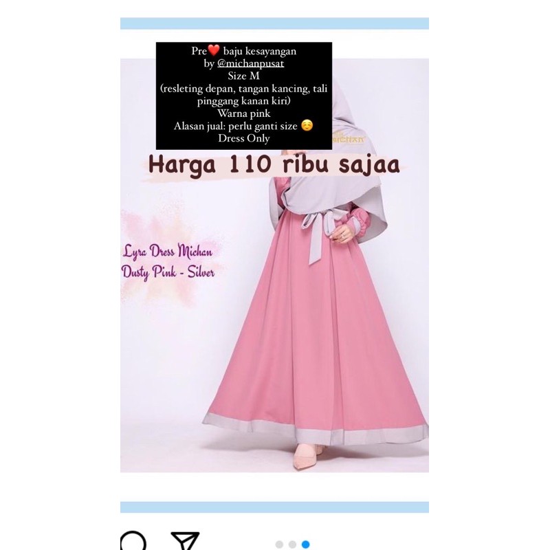 Lyra dress by MICHAN HIJAB bukan atelier angelina atau ditsy