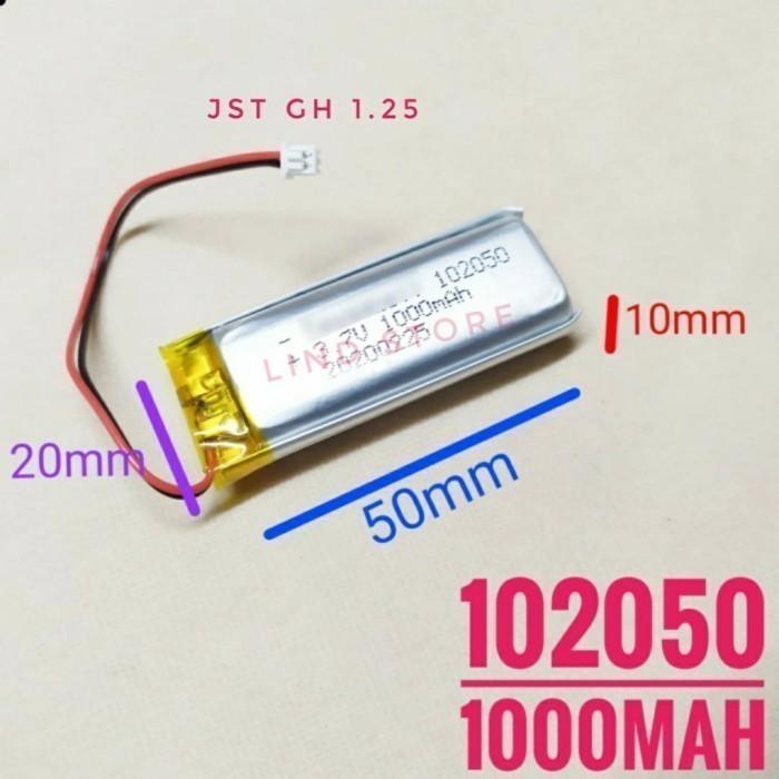 Drone Acc 102050 Li Ion 3.7V 1000Mah Protection Baterai Mp3 Mp4 Gps Hp