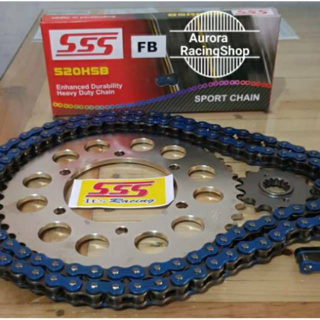 Jual Gear Set SSS Ninja 250 Karbu / 250 FI / Z 250 / RR Mono & Rantai