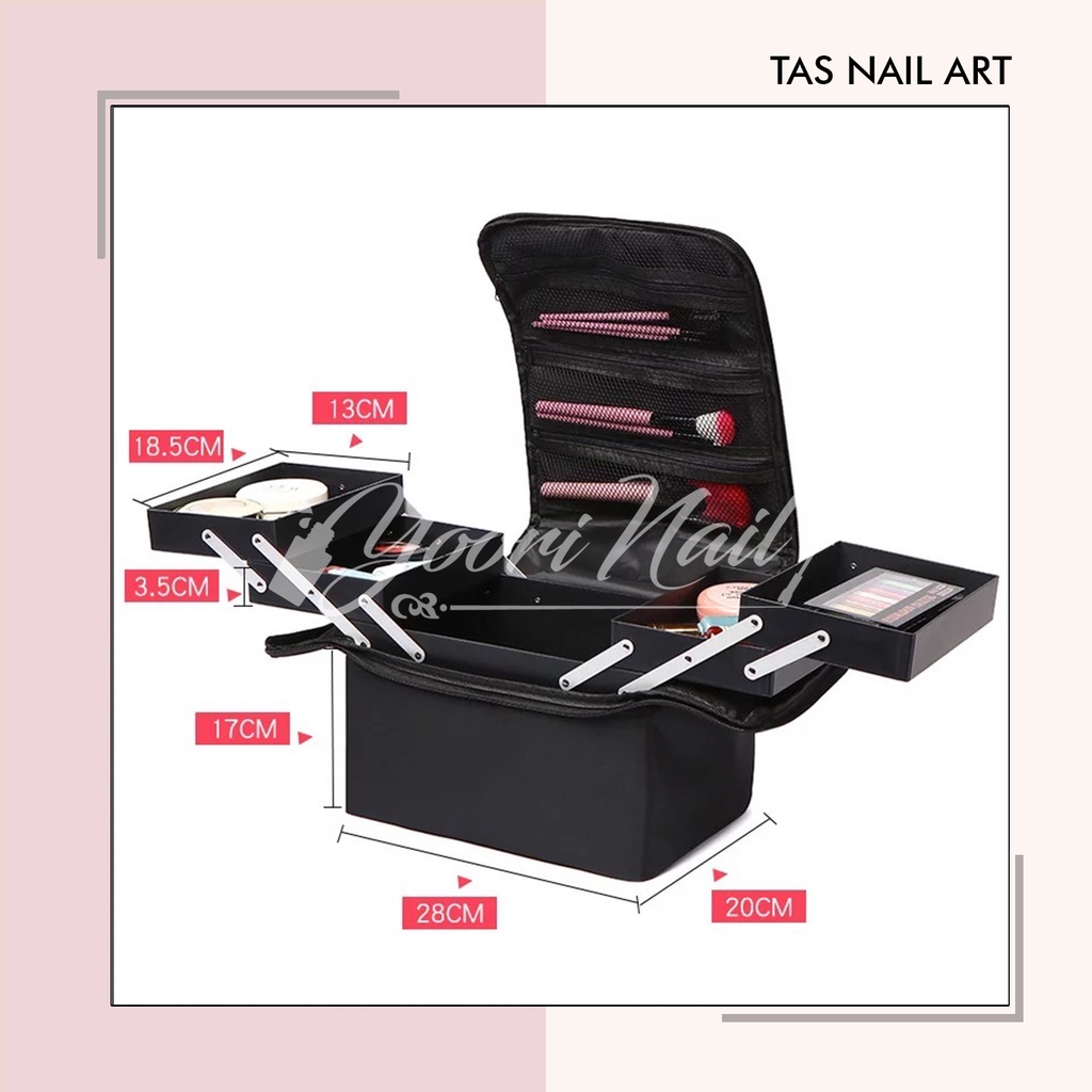 Tas nail art bag nailist bag koper nail art serbaguna waterproof
