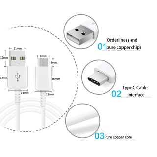 Kabel Data USB Type C For Samsung NOTE8 / S8 / S8 Plus