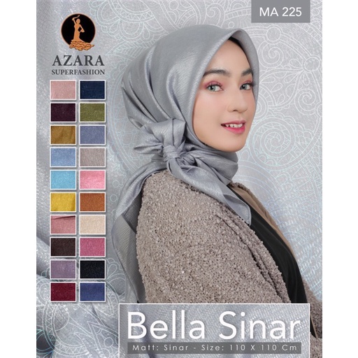 Bella Sinar Glowing AZARA Lasercut/Hijab Segiempat Bella Sinar AZARA Lasercut