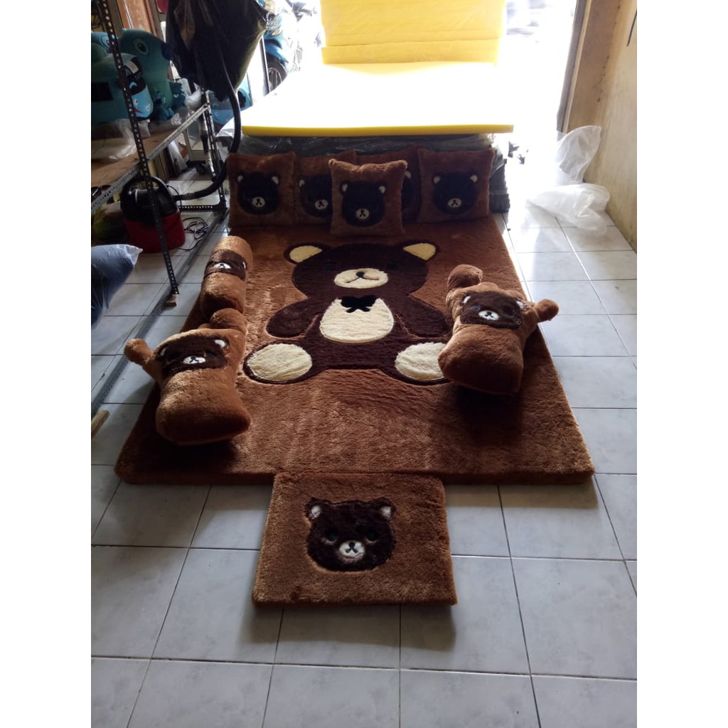 Surpet Karpet bulu karakter Motif anak dan dewasa