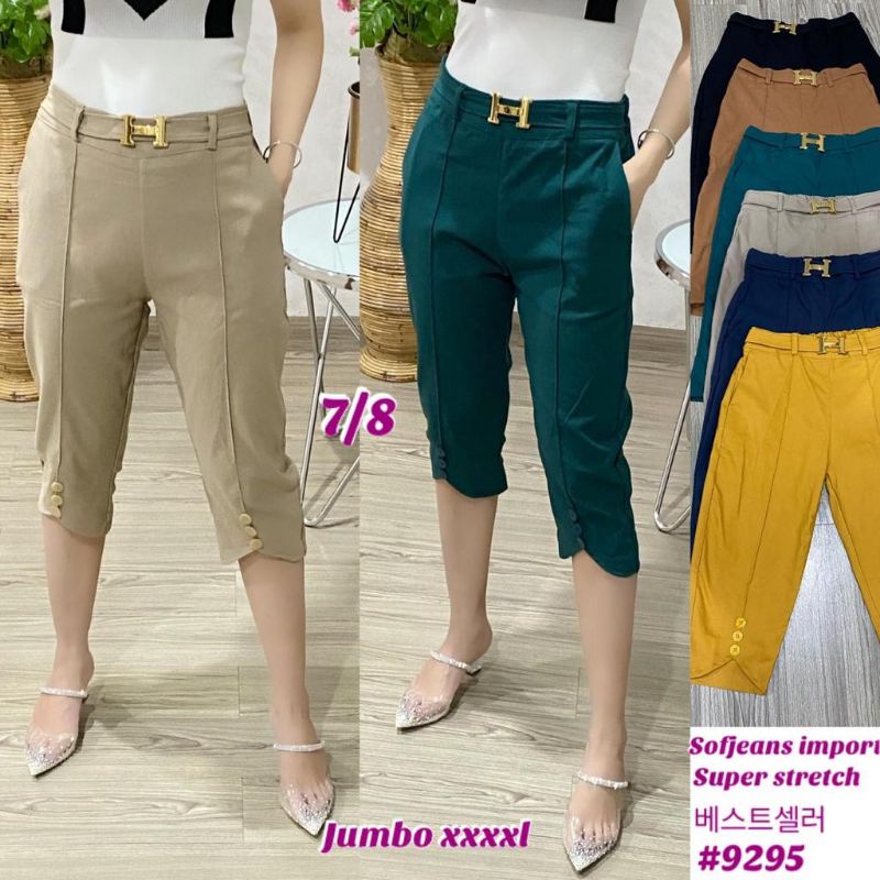 CELANA WANITA SOFT STRETCH IMPORT JUMBO 9295