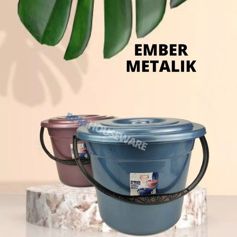 EMBER METALIK WARNA PRINTING/EMBER PLASTIK WARNA +  TUTUP 2GL/EMBER 4GL/3GL