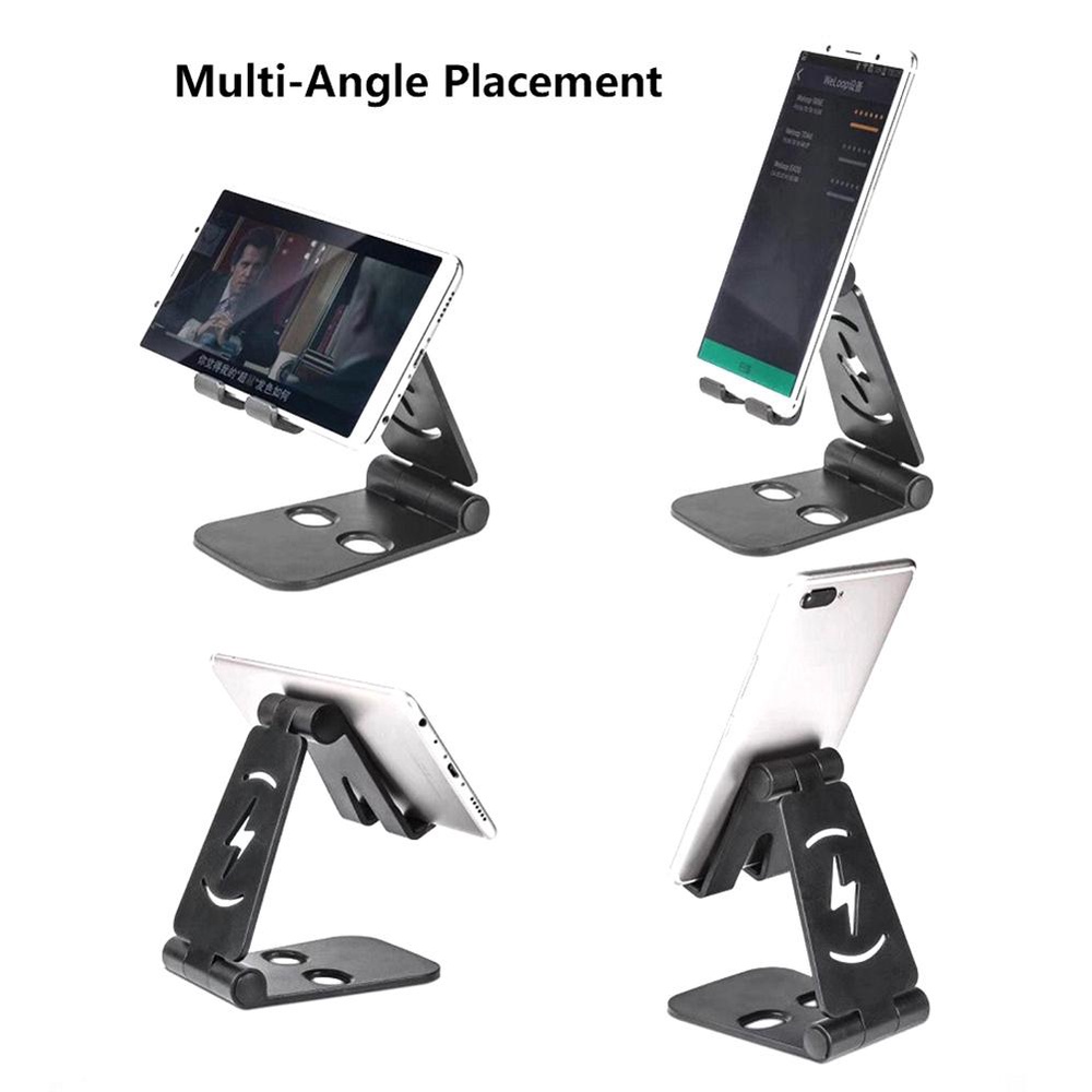 Populer Tablet Stand Adjustable Double Foldable Phone Stand Desktop Stand Holder