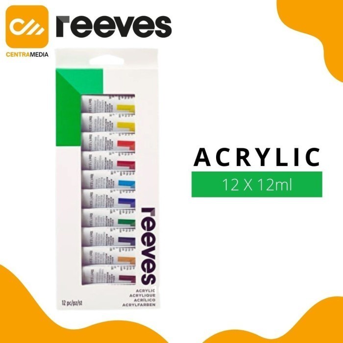 

Produk Terbaru Cat Akrilik Reeves Acrylic Tube 12X12Ml Acrylic Color Paint Set