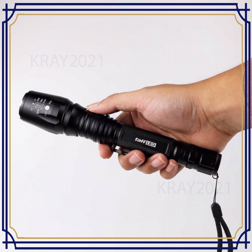 TaffLED Senter LED Flashlight Cree XM-L T6 3800 Lumens - E27