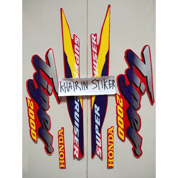 striping stiker Tiger lama 2000