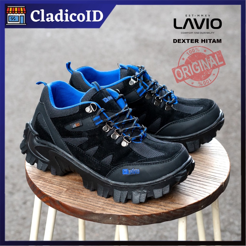 Sepatu Safety Boot Tinggi Sepergelangan Kaki  Lavio Dexter Original Kerja Proyek Lapangan Outdoor Tracking Mendaki Haiking Sefty Shoes Boots