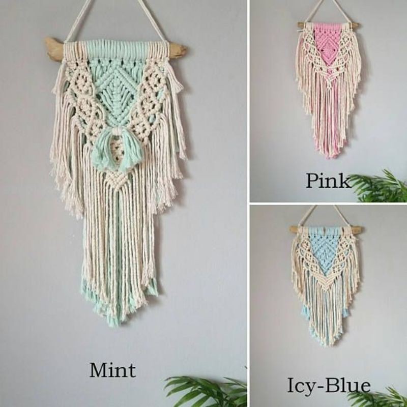 READY STOK) macrame hiasan dinding / macrame wall hanging (HD 104)