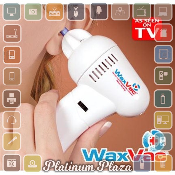 Electric Ear Wax Vacuum Vac Wax Removal Pembersih Telinga - White`610615-