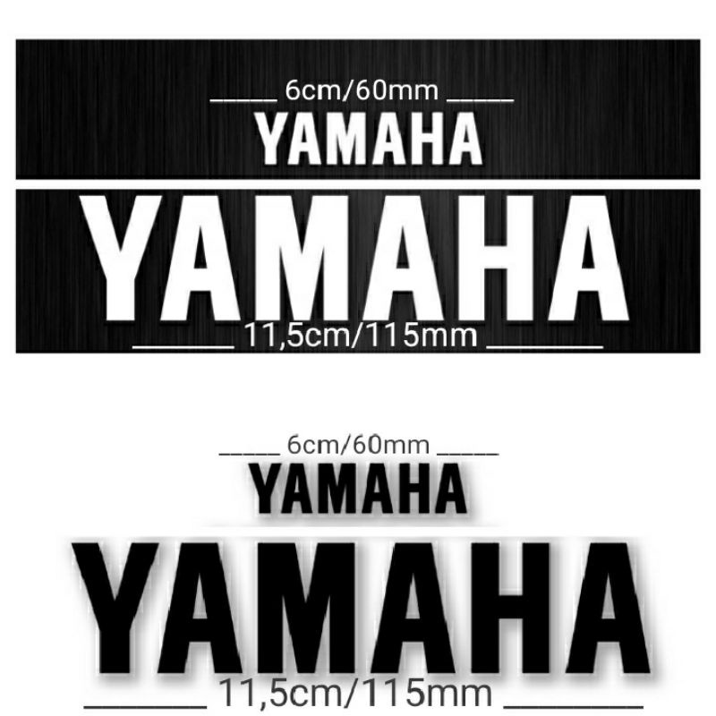 Stiker Cutting YAMAHA Putih YAMAHA Hitam