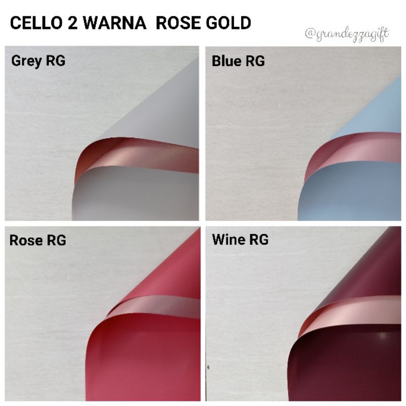 

CELLO 2 WARNA ROSE GOLD wrapping paper kertas pembungkus bunga buket