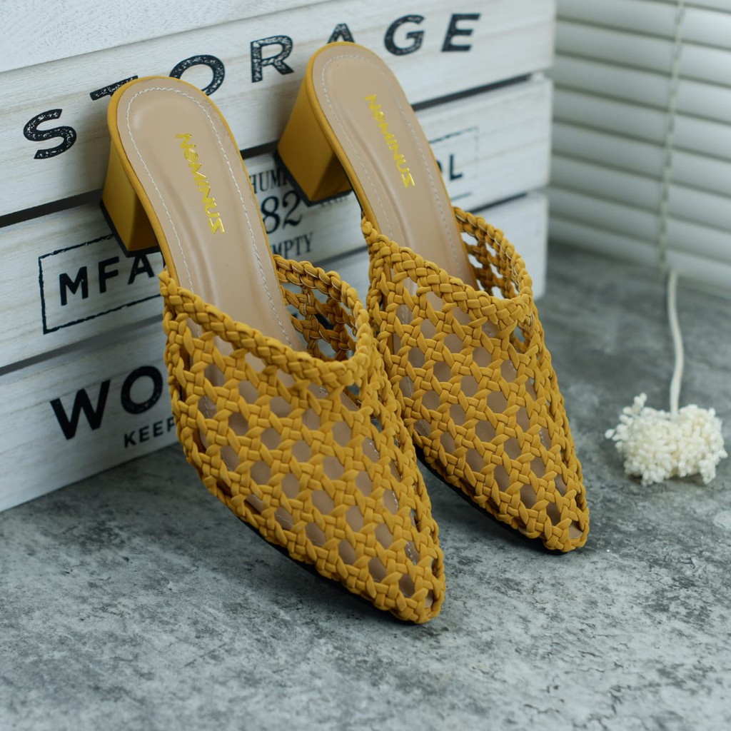 FLASH SALE 7.7 Heels anyaman vintage REALPIC SP 05