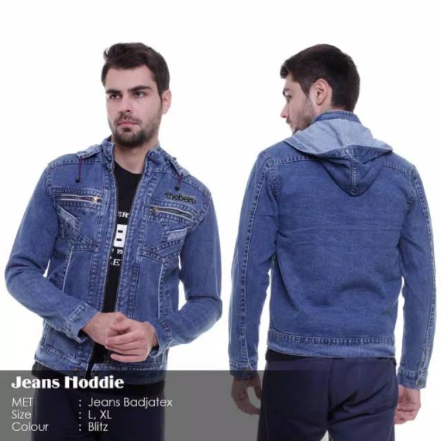 (BAYAR DI TEMPAT/COD) JAKET JEANS DENIM PRIA ORIGINAL THE BERRY