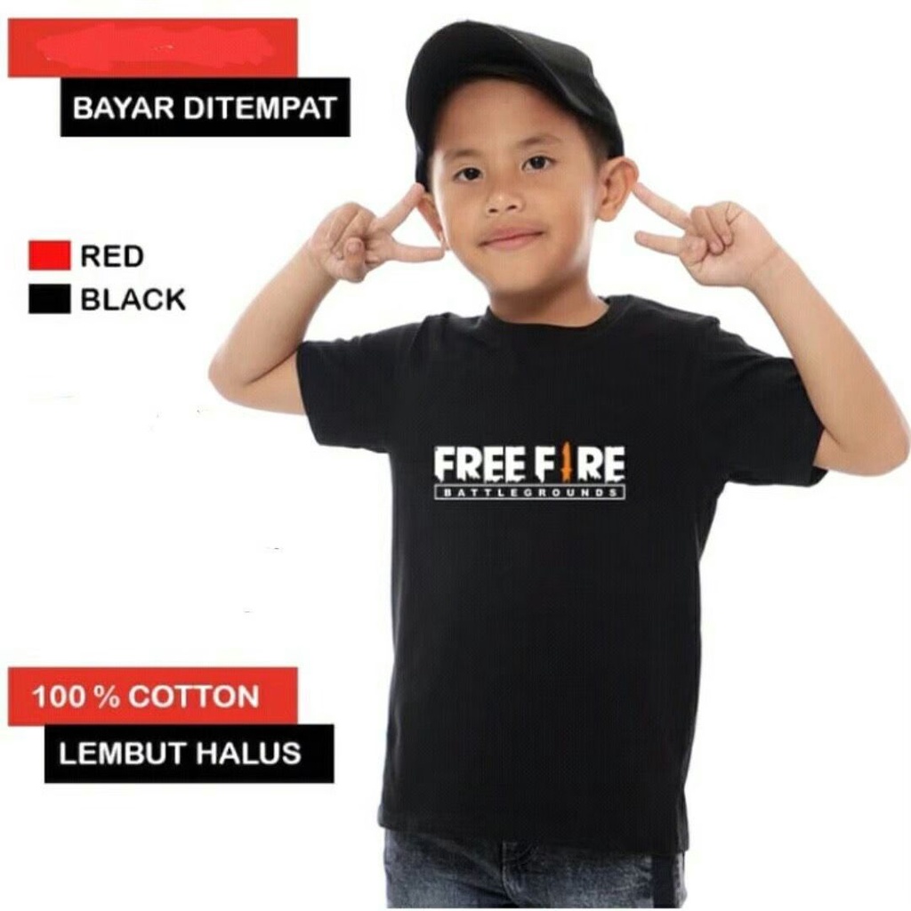 CIO Kaos anak 1th-10th termurah trending/kaos anak laki laki evos free fire