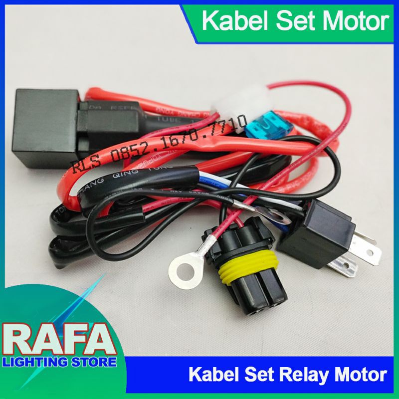 Kabel Set HID Motor H4 Relay Vahid