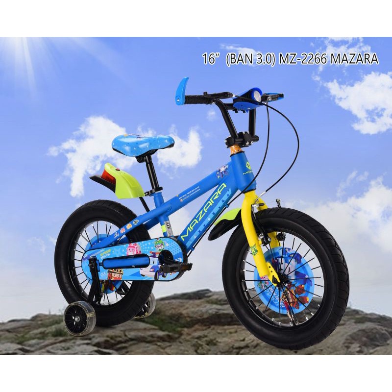 Sepeda Anak 16" 18" BMX MAZARA MZ 2266 6 3.0 Ban Besar Jumbo