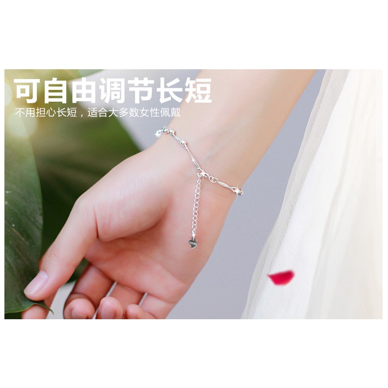 Gelang Berlian Zircon 3AAA Bahan Stainless Steel Bentuk Persegi Gaya Korea Untuk Wanita
