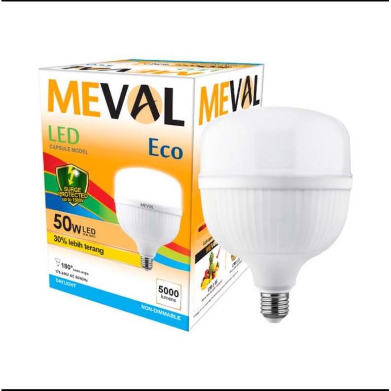 Led Meval 50watt, lampu meval 50 watt