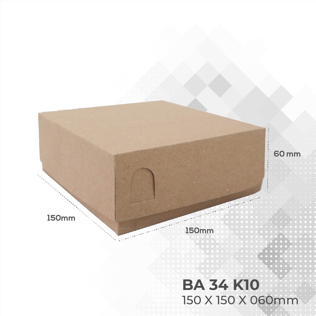 Box Snack Dus Snack Snack Box 15x15x6 (B34K1-15X15X6 Cm)