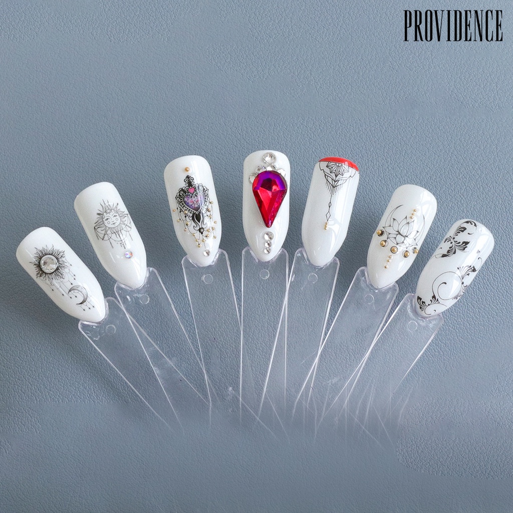 Providence Nail Sticker Flower Water Transfer Black Necklaces Jewelry Nail Decal for Professional Salon