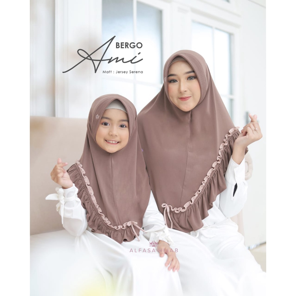 Bergo Ami ||Alfasa Hijab || Bergo Mom and Kids || Jilbab Instan Couple ibu dan anak ||Alfasa Hijab