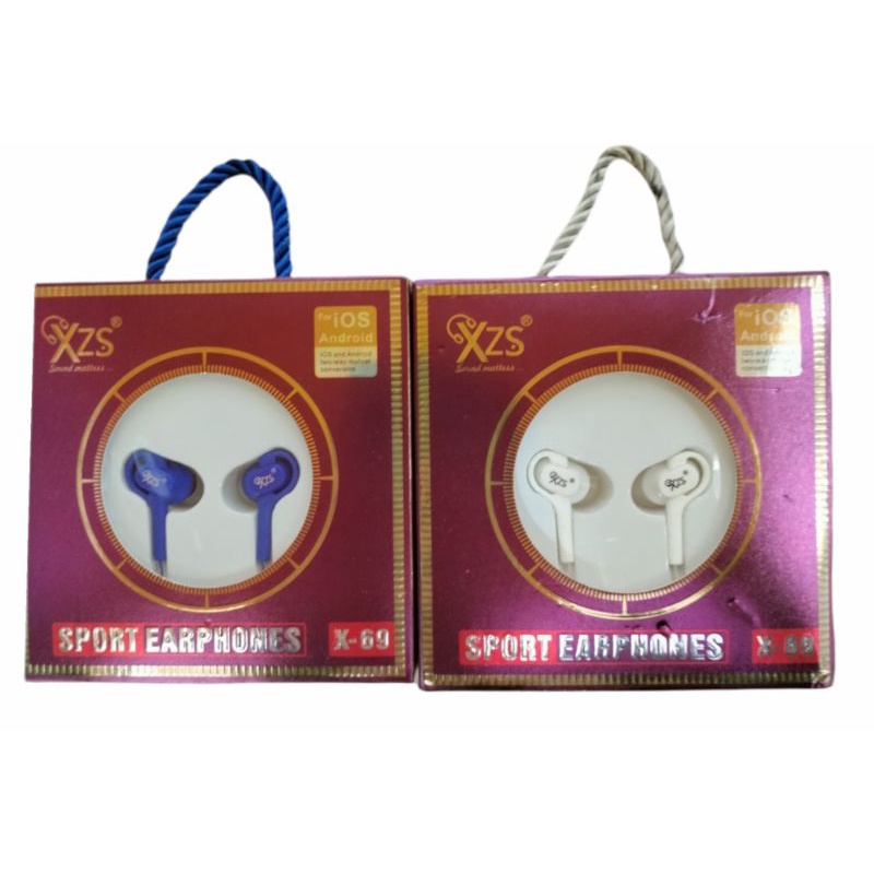 headset earphone XZS X69 superbass original