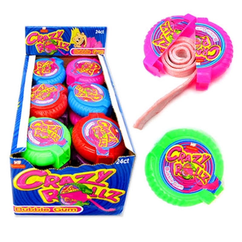 

Permet Karet Meteran permen karet Roll Crazy Roll Bubble Gum