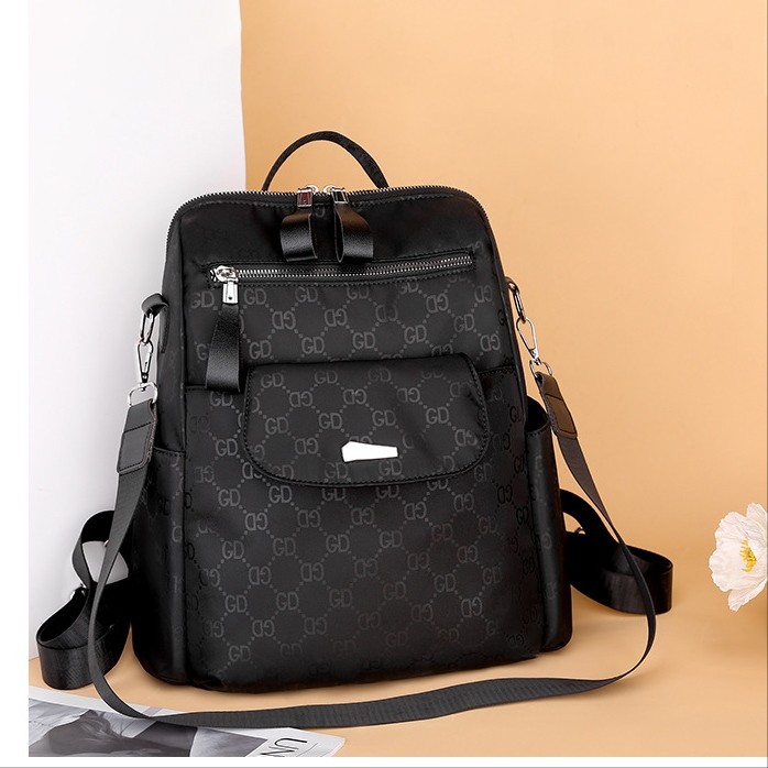 TAS RANSEL WANITA ANTI AIR HITAM AGOLA TA424B5 BACKPACK SEKOLAH IMPORT KULIAH KERJA BESAR PUNGGUNG GENDONG CEWEK KOREA REMAJA PREMIUM KEKINIAN MURAH