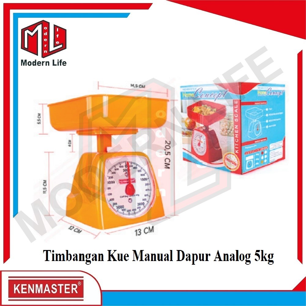 Kenmaster Timbangan Kue 5 KG / Kenmaster Timbangan Dapur Analog 5 KG